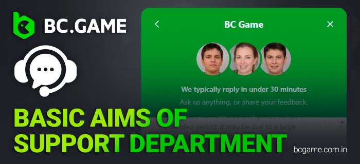 BC Game will quickly answer any of your questions